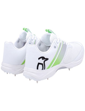 Kookaburra KC 3.0 Spike Snr Cricket Shoes - White/Lime Green